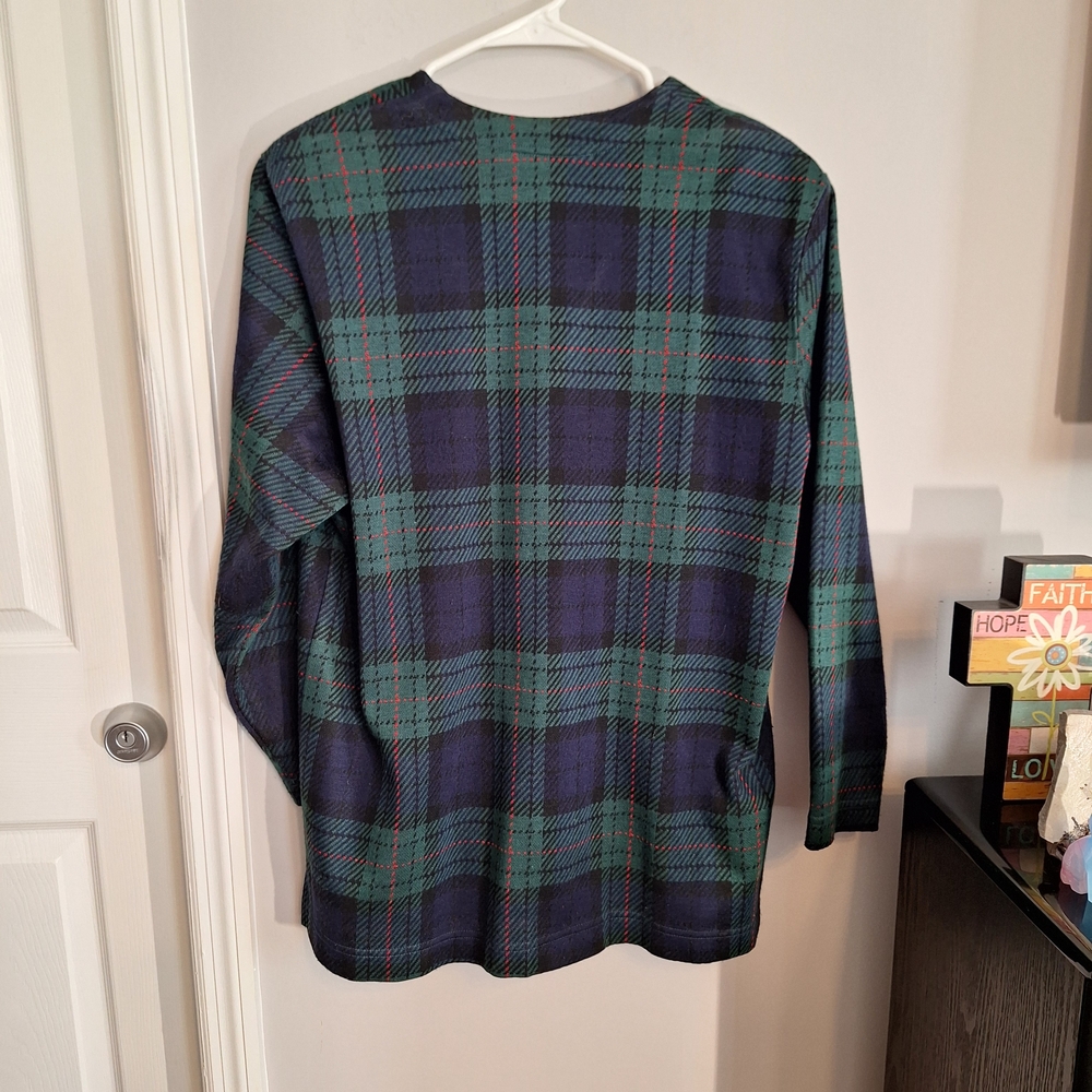 Cathy Daniels Vintage Plaid Knit Cardigan - Picture 3 of 12